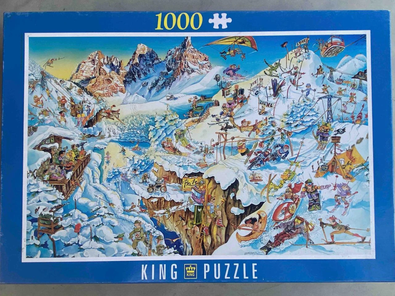 Puzzle 1000 piezas King (estación de esquí)